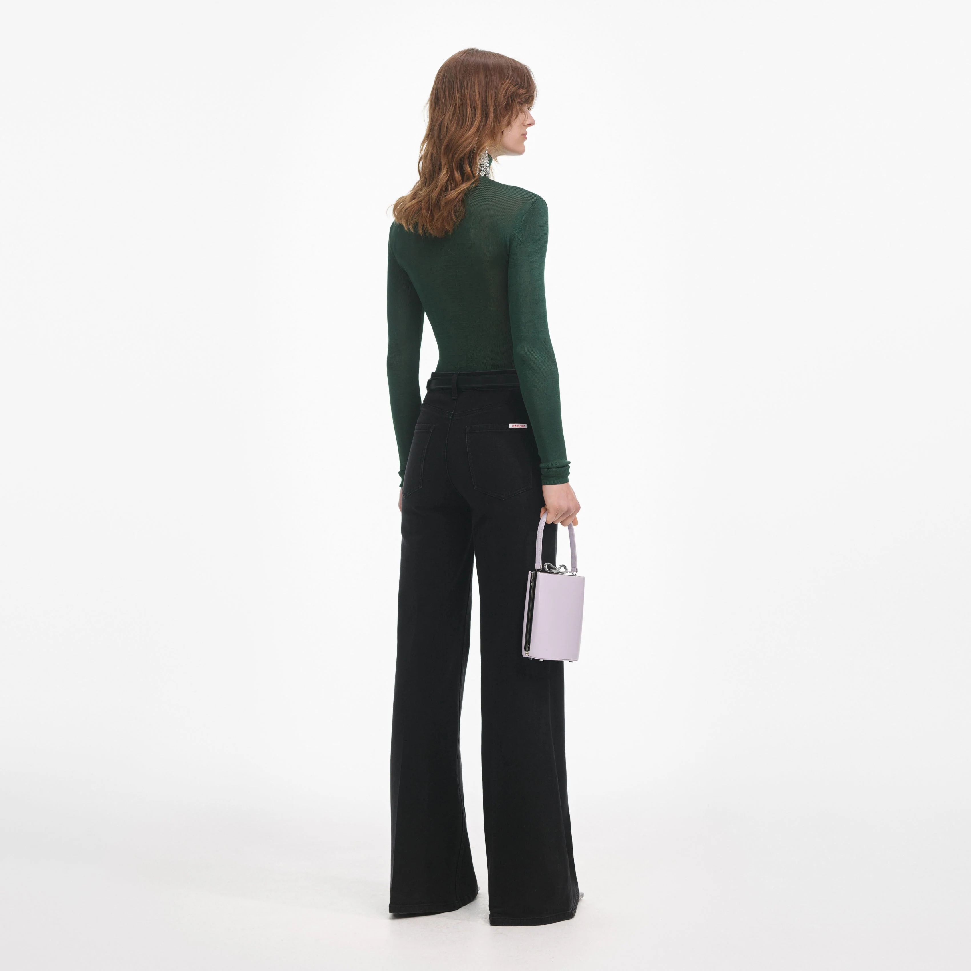 Black Flared Jeans - Image 3