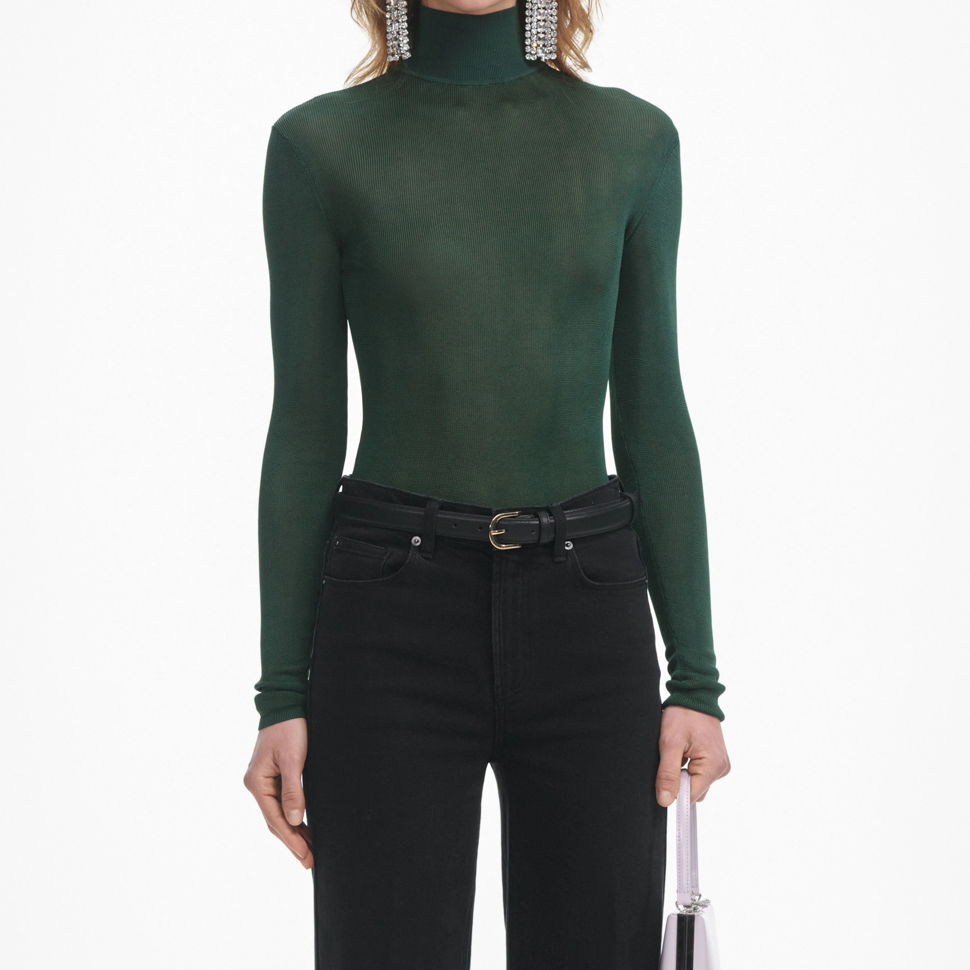 Black Flared Jeans - Image 4