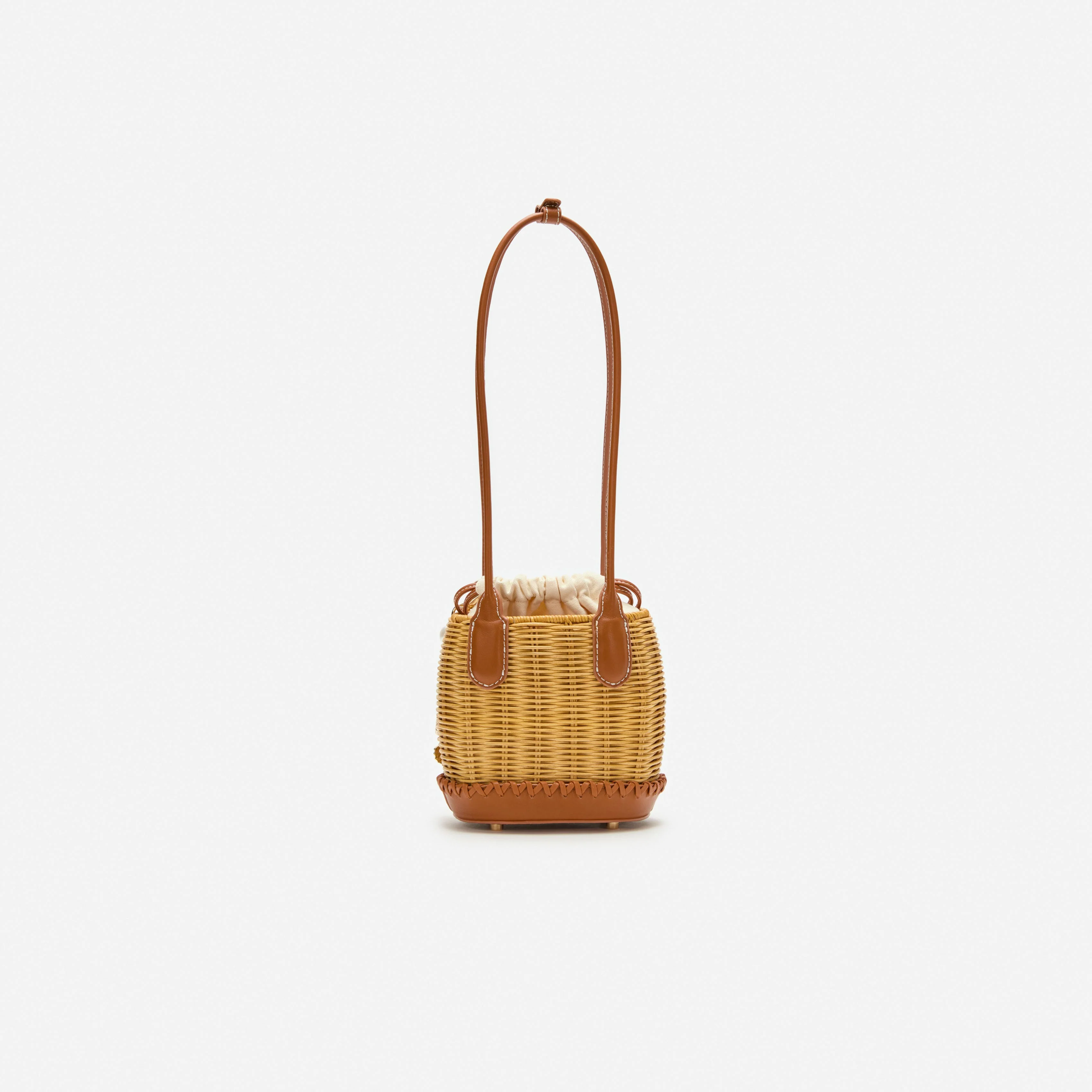 Rattan Charm Shoulder Bag - Image 3