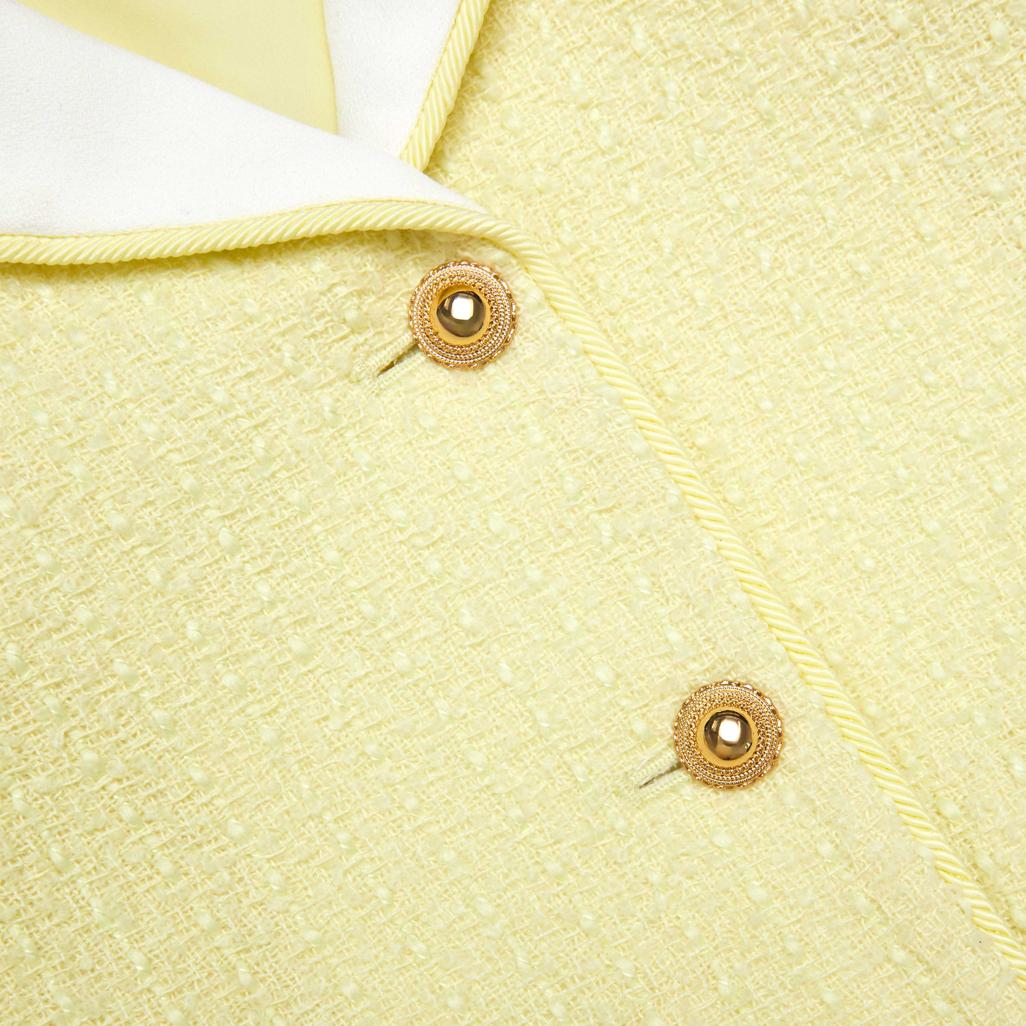 Yellow Boucle Jacket - Image 4